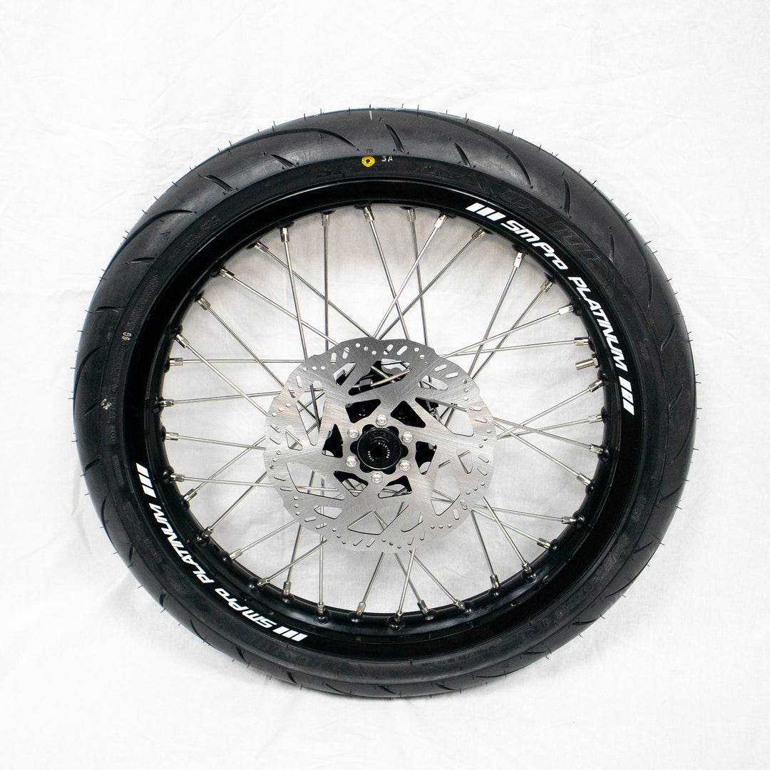 SM Pro 17 inch complete wheels with Michelin Supermoto tires