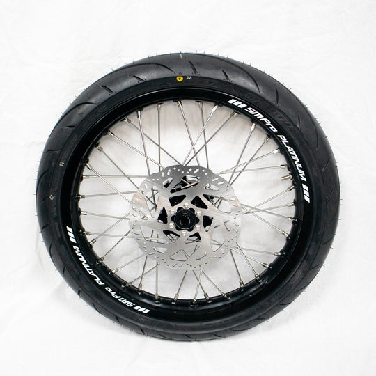 SM Pro 17 inch complete wheels with Michelin Supermoto tires