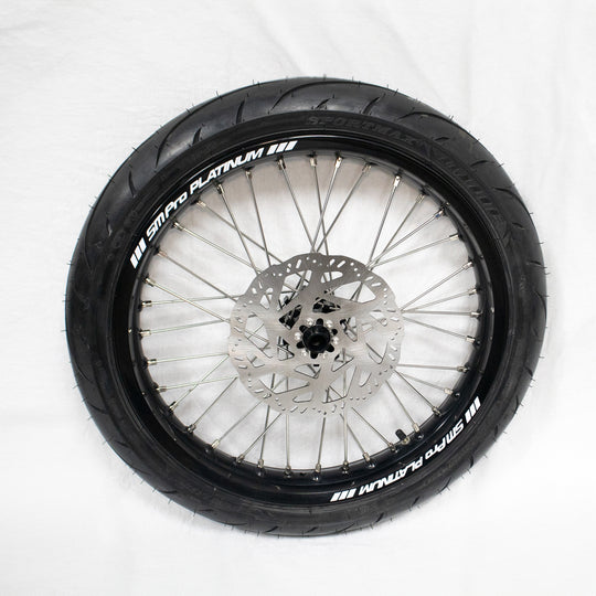 SM Pro 17 inch complete wheels with Michelin Supermoto tires