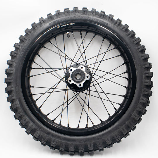 Complete rear wheel 16 inch with Cheng Shin cross tire for Light Bee